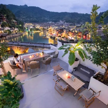 surrounded by mountains riverside villa Hotels near Zhenyuan Ancient Town