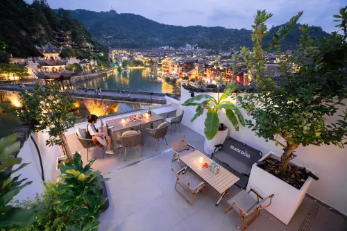 surrounded by mountains riverside villa