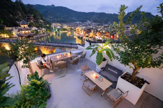 surrounded by mountains riverside villa