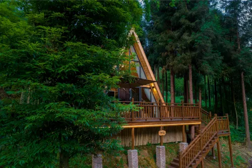 Yingjing, Ya'an. ink painting. Hot Spring Valley, Huaxi District Hotels in Yingjing