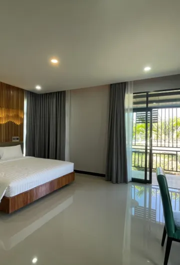 ห้องดีลักซ์พร้อมจากูซี่(เตียงใหญ่)