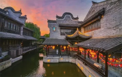 春滿庭|人文侘寂庭院·旅拍一體·Courtyard運河上賞景·古城客棧