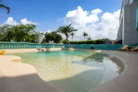 湄洲島·嶼念北舍invincible sandbeach泳池海景民宿(媽祖祖廟店) - piscina