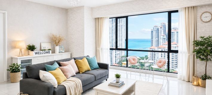 Gurney Seaview 2BR | Bathtub | Luxury Jazz Suites 丹絨道光酒店