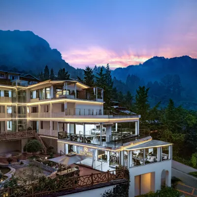 Leshushanshui Private Hot Spring Homestay (Qingcheng Houshan Scenic Area Branch) Hotel berhampiran Tai'an Ancient Town