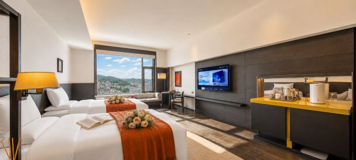 Zhongwei Shapotou District Shengjin Nianhua Hotel (Gulou East Street) Hoteles en Zhongwei