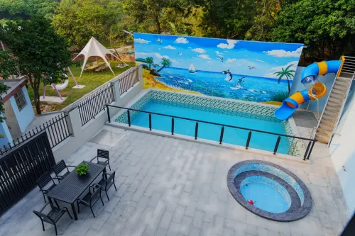 Qingyuan Fogang Xile Shangpin Wenquan Swimming Pool Homestay - Mountain View