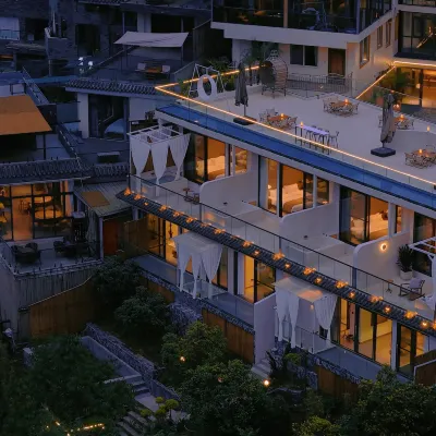 Qingye Private Soup Residential Qingcheng Mountain scenic shop โรงแรมใกล้หลังภูเขาชิงเฉิง