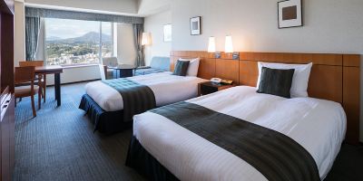 エグゼクティブ ツインルーム ハーバービュー 禁煙 ホテル日航大分 オアシスタワーの写真