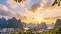 Global Village Elegant Lijiang Hotel (Guilin Two Rivers and Four Lakes Xiangbishan Branch) - غرفة مطلة على الجبل