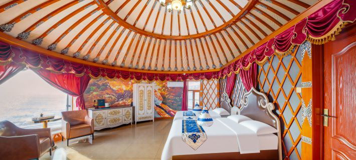 Mongolian Yurt Homestay at Here Scenic Area, Erguna Grassland Hotele w: Ergun City