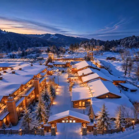 Snow Town Linzi Caotang (China's Snow Town Scenic Area)