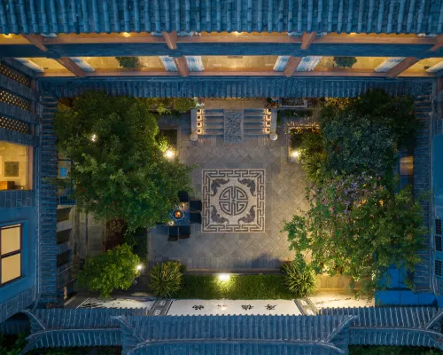 Zuixi  Mountain ViewTea and Coffee Courtyard Villa with Sunlight on the Snow Mountains Экстерьер Photos