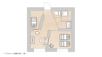 トリプルルーム【44.8平米】 伊東山荘 ito Villaの写真