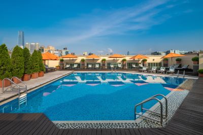 屋外プール インターコンチネンタル グランド スタンフォード 香港の写真