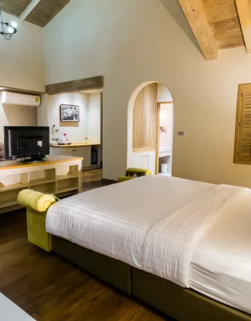 ห้องดีลักซ์ เตียงใหญ่ 1 เตียง