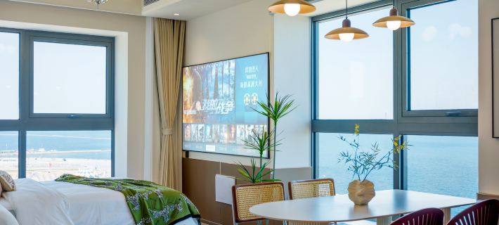 Haimian Homestay | HighSeaViewApartmen Design Guesthouse (Dalian Donggang Venice Water City) Hotéis em Dalian