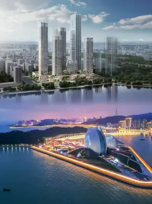 Goaiiting· gaoting LAB service apartment (Gongbei Port Zhuhai high-speed railway station Branch) 궁베이 버스 터미널 주변 호텔