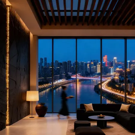 Asiam International Riverview Hotel (Chongqing Guanyinqiao Pedestrian Street） Отели рядом с достопримечательностью «Chongqing Bayu Mingbian Culture Art Museum»