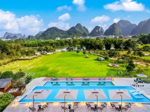 Indape Into Landscape(Yangshuo Ten-miles Natural Gallery Yulong River )
