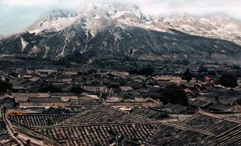 Vintage Log · Prints | Mountain View, sunset flowers, starry sky resort, Lijiang