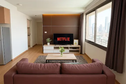 16F Great View 120sqm 2BR 2BA 3 min to Nana BTS 1603 - Private Pools