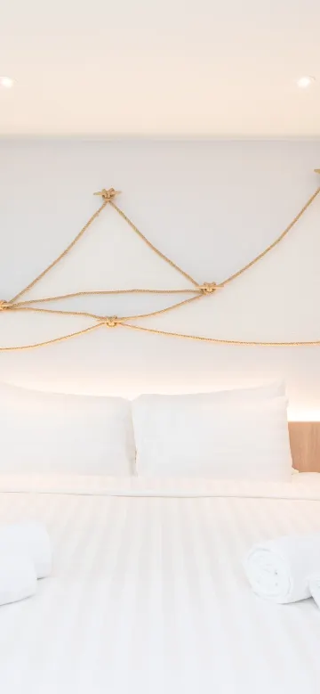 ห้องดีลักซ์เตียงใหญ่พร้อมวิวต้นไม้