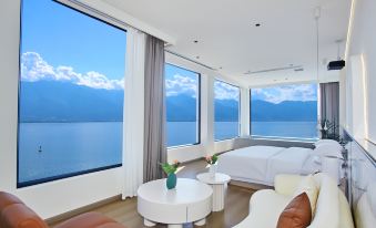 YuHai Zhiling | 270 first-line seascape starry sky sunset private soup holiday mountain residence