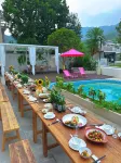 MCS Moon Bay Untitled Hot Spring Private Soup Homestay - ห้องครัว