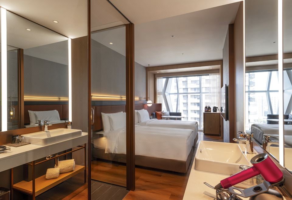 采寓헤일로 하우스의 깔끔한 객실 내부 이미지