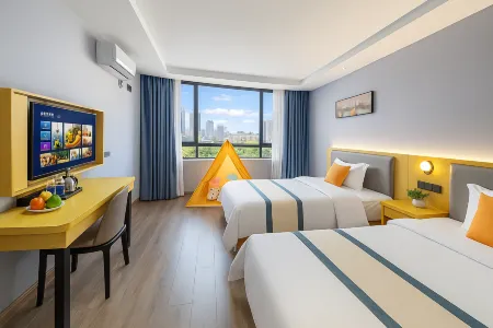 Xingning Yaduo | Light Luxury Tea Art Cinema Design Hotel (Xingning People's Hospital Branch) Отели рядом с достопримечательностью «Guangdong Shenguangshan Forest Park»