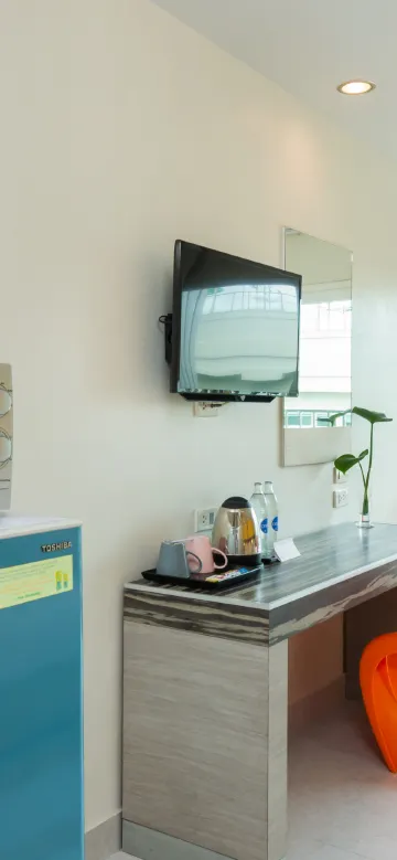 ห้องดีลักซ์ เตียงแฝด พร้อมวิวสระว่ายน้ำ