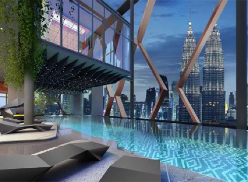 Scarletz KLCC @ Apartments By Gravity 【6mins Kuala Lumpur Tower（KL Tower） + Rooftop Infnity pool】