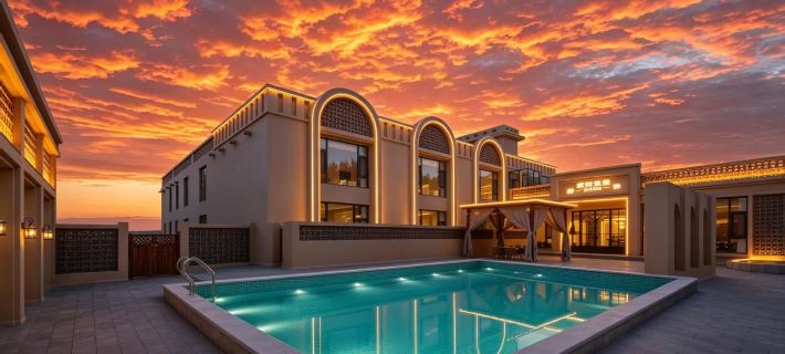 Fanjing・AURA | Desert Galaxy Pool, 360° Gilded Sunset Panoramic Stay (Shazhou Night Market) Hotel di Dunhuang
