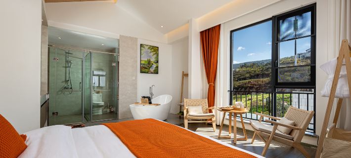 Kunming Tianma Mountain Resort mid-mountain private Tang hot spring Homestay Hotels in Fumin