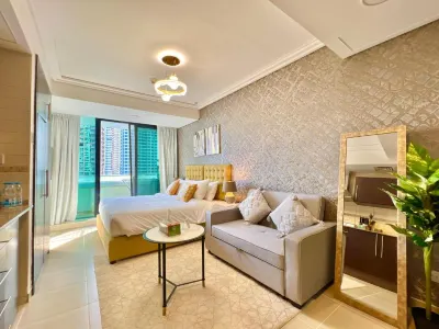 Cosmos Living Cozy Studio With Balcony Hotels in 