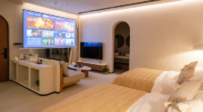 รีสอร์ทน้ำพุร้อนบีเฟยการ์เดน วิวกำแพงเมืองจีนอันยิ่งใหญ่