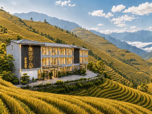 Enjoy the panoramic view of the rice fields (Longsheng Longji Terraces Branch) - balcony