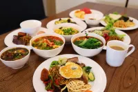 Birch forest wild luxury camp in Buerjin Kanas - breakfast