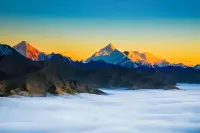 Chengdu Dayi Xiling Snow Mountain Outlets Star Joy Resort Hotel - vue sur la montagne