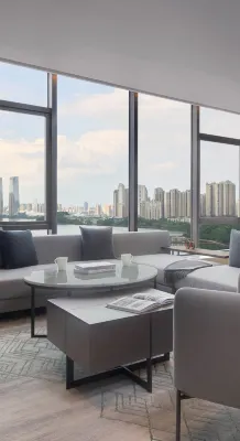 長沙梅溪湖萬豪行政公寓酒店 鄰近小咖釣娛露營垂釣基地的酒店