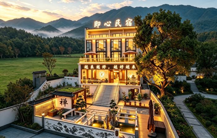 Jiuhua Mountain · Yixin  ksitigarbha bodhisattva 【 Private Smart Courtyard High end Hotel 】
