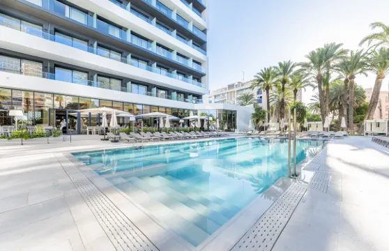 阿利坎特港城市和海灘