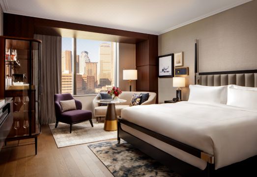 Raffles Boston의 세련된 객실 인테리어