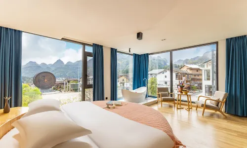 Floating clouds mountain luxury