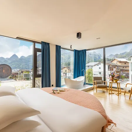 Floating clouds mountain luxury