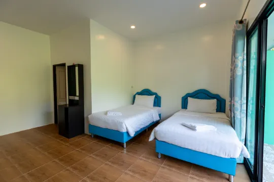 ห้องพักมาตรฐานเตียงคู่ ราคาประหยัด (ไม่มีวิว)