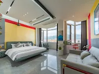 Floral Hotel·Lakeside Mountain Shadow Homestay (Tai'an Daimiao Store) - พร้อมระเบียง