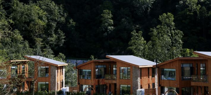 Pingwu Laohe Story Art Mountain Lodge Hotele w: Powiat Pingwu