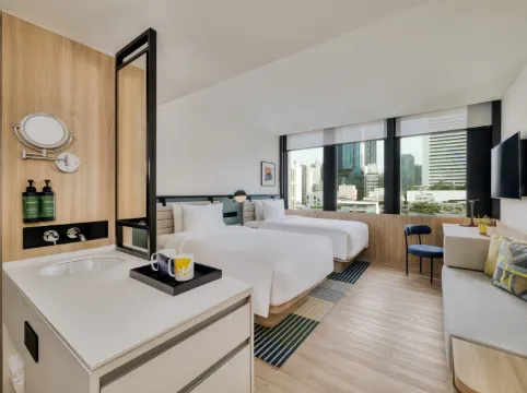 ห้องดีลักซ์ พร้อมเตียงเดี่ยว 2 เตียง